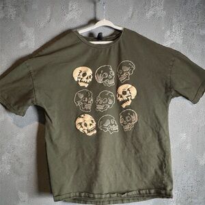 SHEIN Olive Green Casual Tee